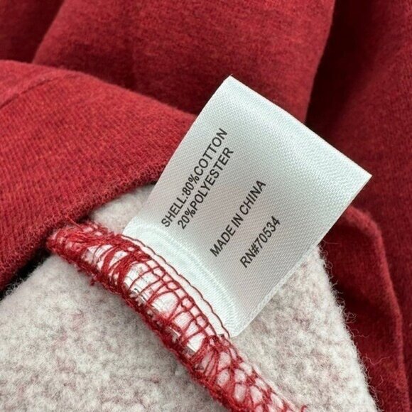 Orvis Signature Fleece Sweatshirt XL Maroon 1/4 Zip Outdoor Fly Fishing 2X77 - Picture 6 of 8